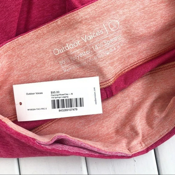 Outdoor Voices 7/8 Colorblock Springs Legging NWT - Picture 4 of 6